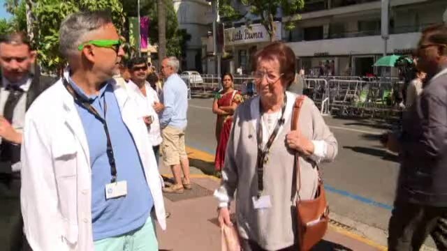 Simone, 97 ans, une fidèle du Festival de Cannes