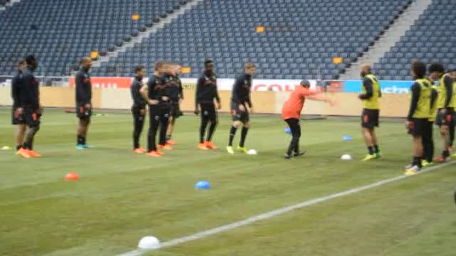 Dernier entraînement pour les Diables Rouges avant d'affronter la Suède