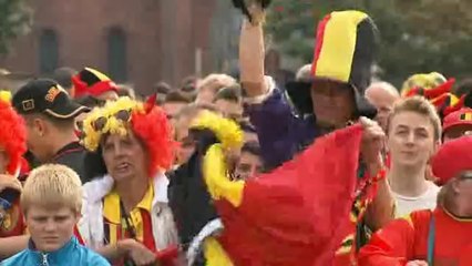 Malgré la défaite les supporters belges sont fiers des Diables Rouges