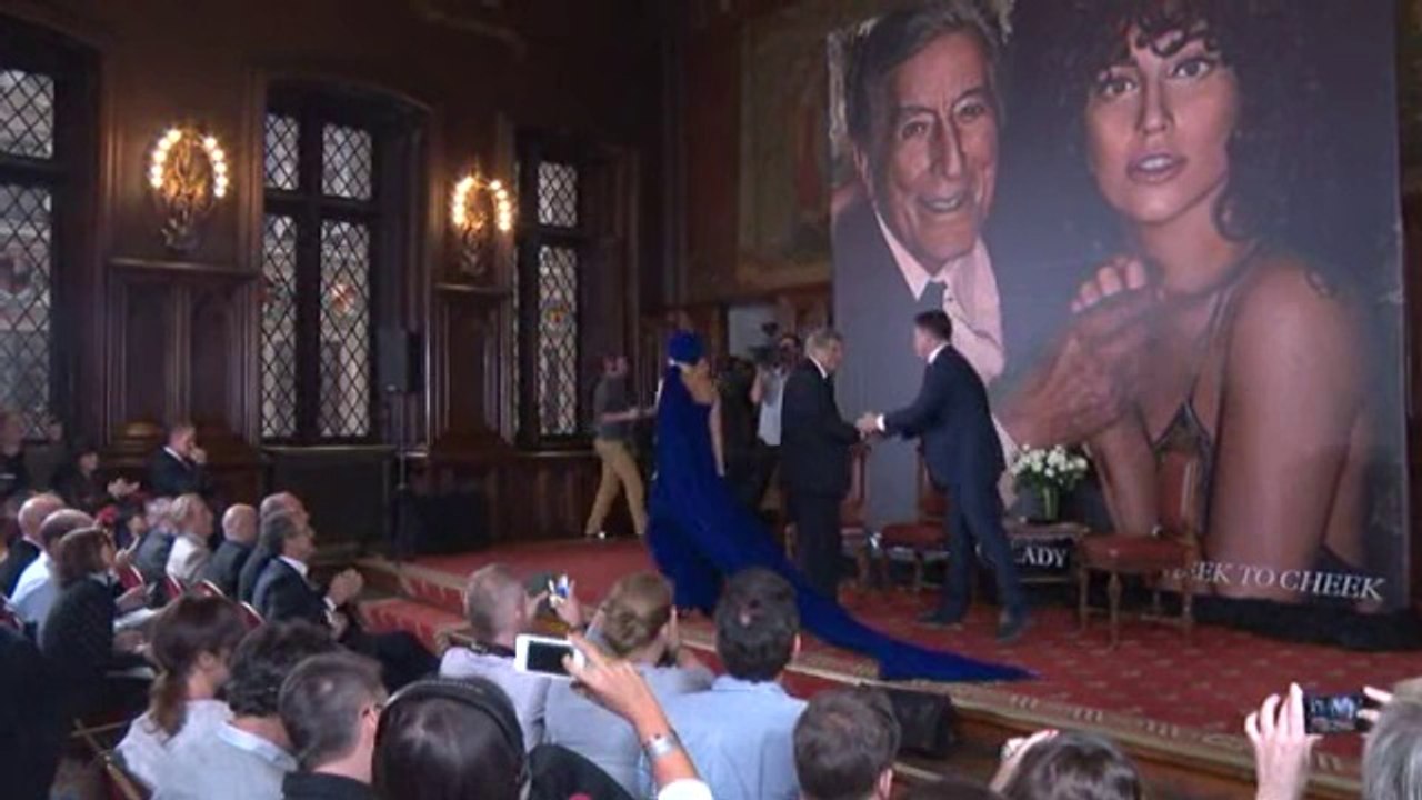 Lady Gaga et Tony Bennet en concert à Bruxelles