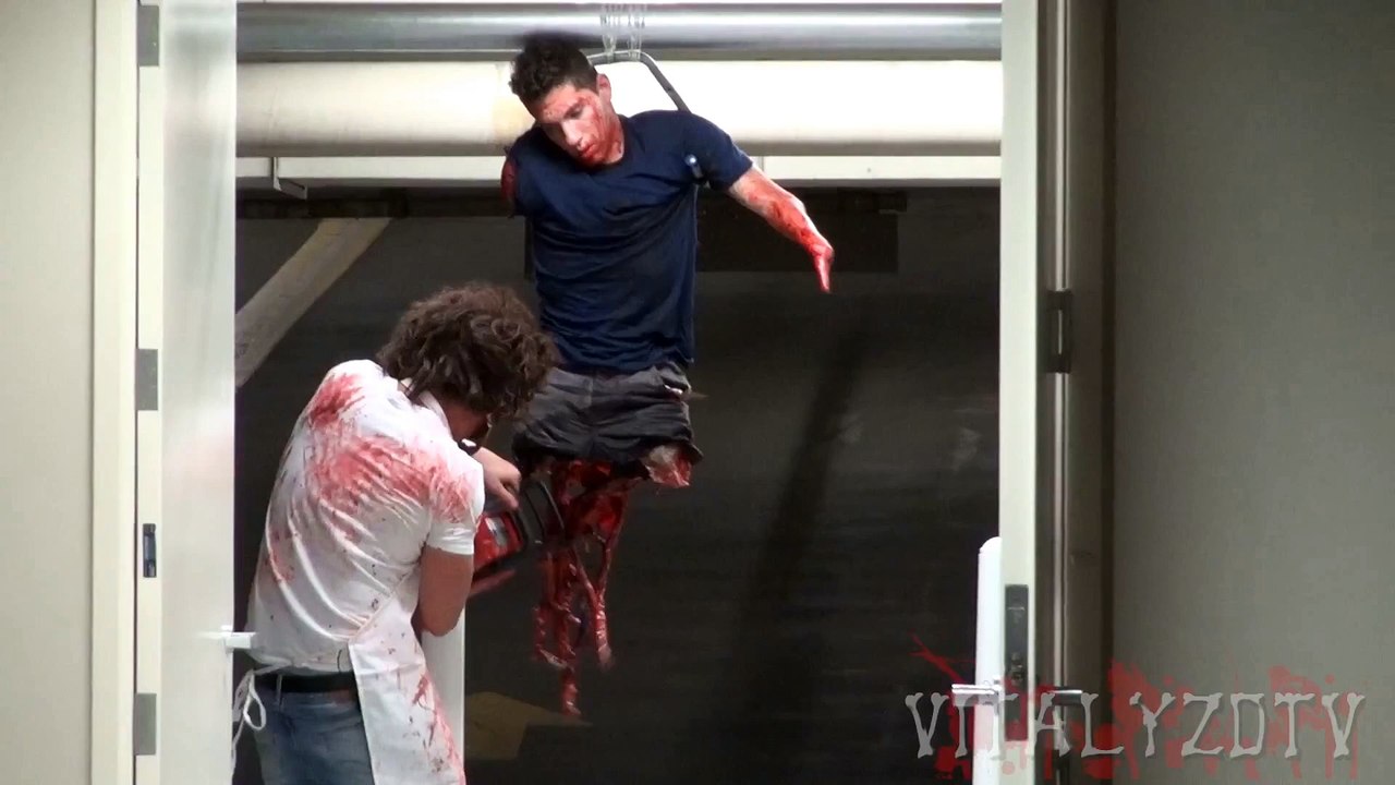 Caméra cachée : massacre avec une tronçonneuse dans un parking