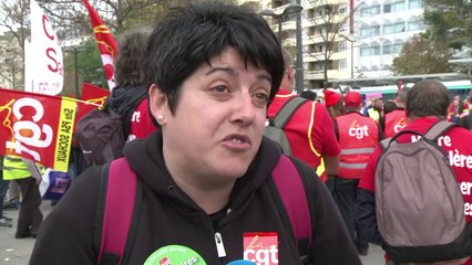 Manifestation de salariés de l'automobile à Paris