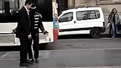 Mormon Missionary Holding His Own  In Dance Contest