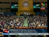 ONU vota ingreso de Venezuela al Consejo de Seguridad