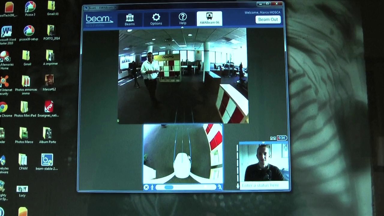 Mes premiers pas avec le robot Beam d'Awabot