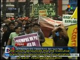 Peruvian Workers' federations protest privatizations
