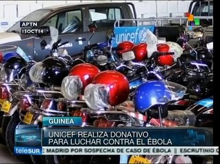 UNICEF realiza donativo para la lucha contra el ébola