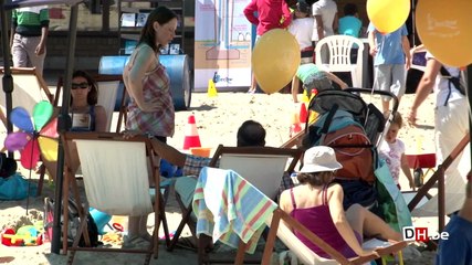 Les pavés de Louvain la Neuve sous sable et soleil