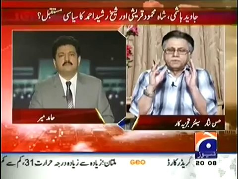 Javed Hashmi has no future in Politics_ he has just PAST _ Hassan Nisar