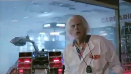 Pub avec le Doc de Retour vers le futur