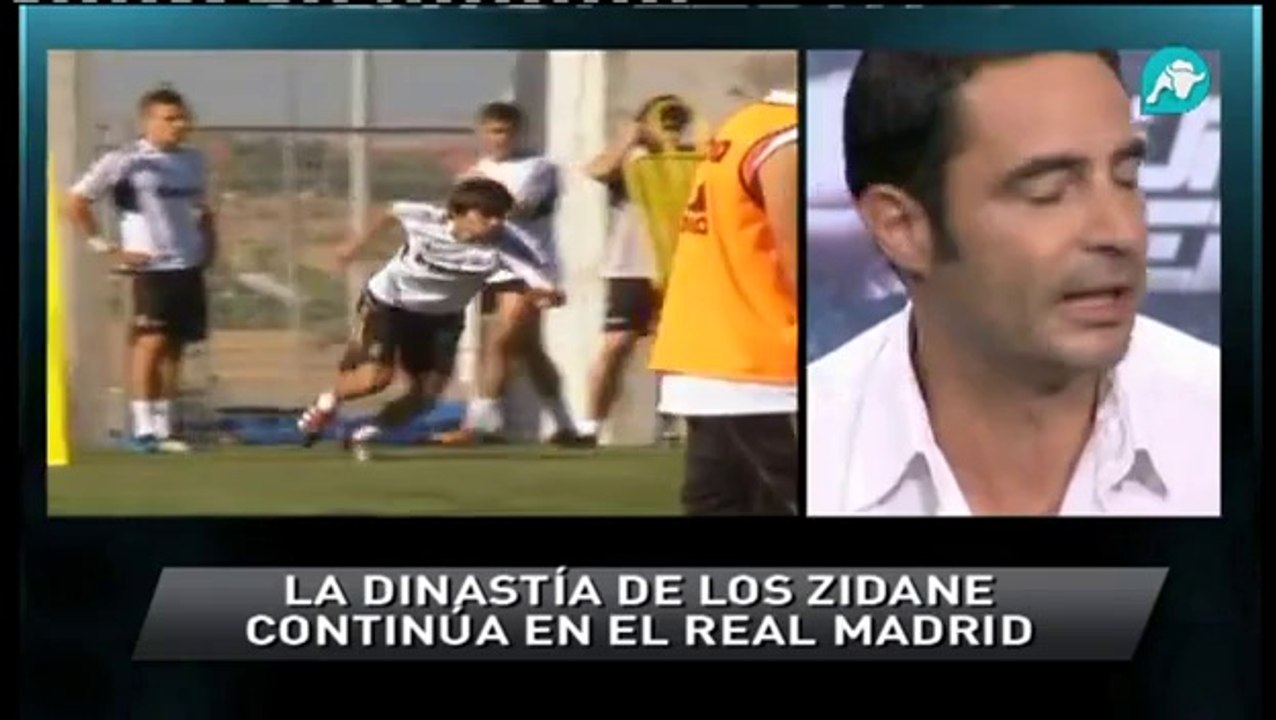 Premier entrainement d'Enzo Zidane avec l'équipe A du Real Madrid sous les yeux de son père, Zizou !