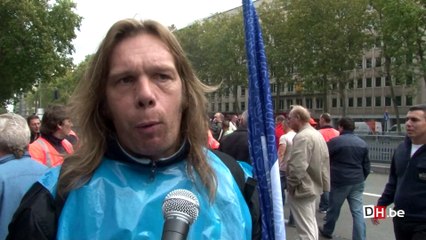 Manifestation des éboueurs à Bruxelles