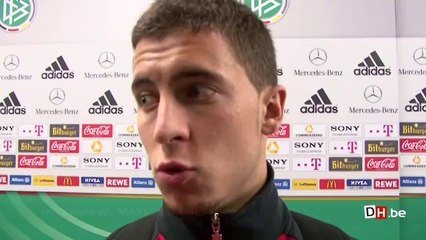 Eden Hazard réagit après Allemagne - Belgique