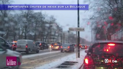 La neige s'abat sur toute la Belgique