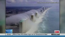 Etranges nuages sur la côte en Floride
