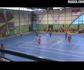 Un coup-franc particulier en futsal
