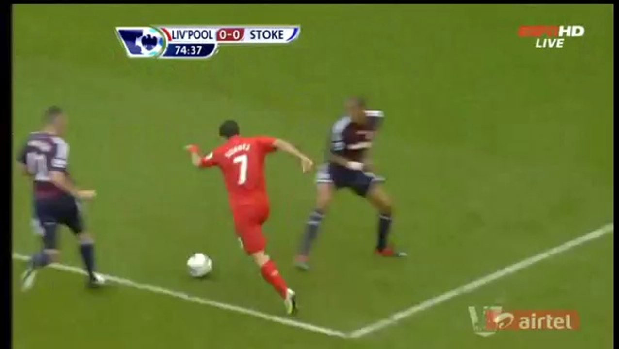 La pitoyable simulation de Luis Suarez