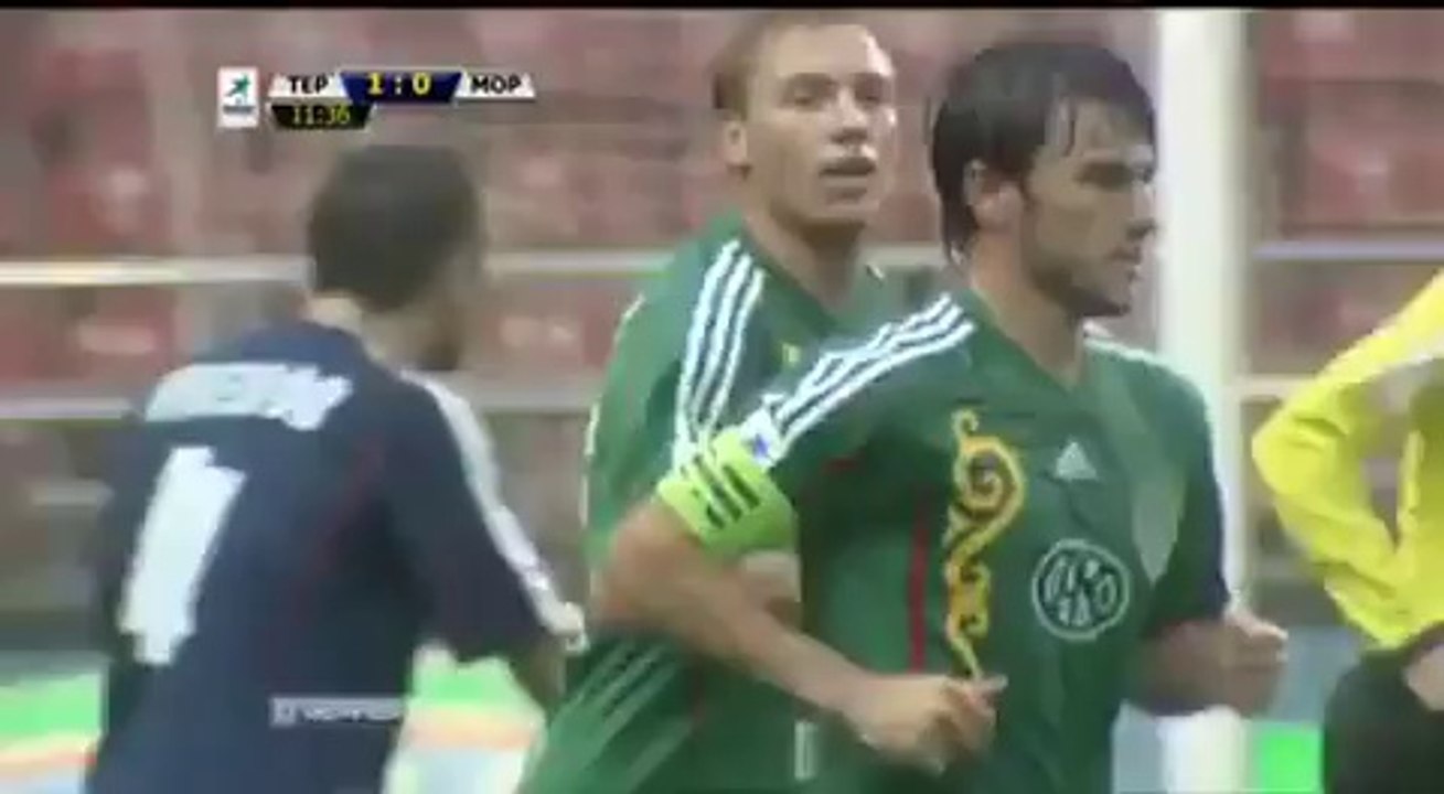 Legaer buteur avec le Terek Grozny contre Saransk