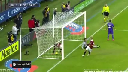 La Fiorentina bat l'AC Milan à San Siro