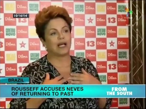 Brazil's Rousseff accuses Neves of wanting to move country backwards