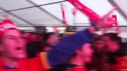 Les premiers supporters arrivent à Namur !