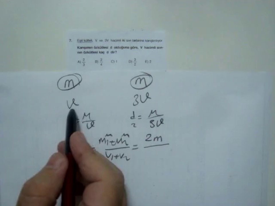 ÖZKÜTLE  TEST 4  SORU 7 VİDEO ÇÖZÜMÜ