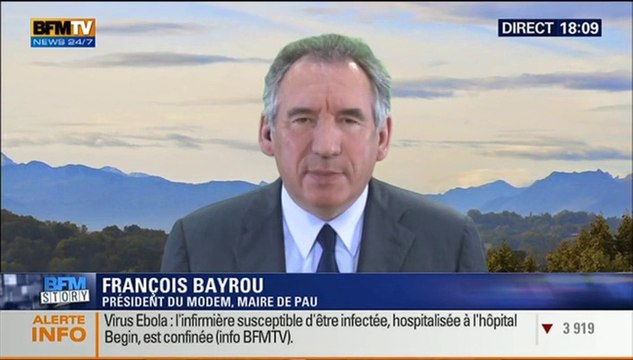 François Bayrou, invité de BFMStory sur BFMTV - 161014