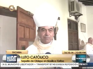 Sepultan al obispo Sánchez Porras en Táchira