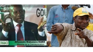 Alhoussény Makanéra Kaké, ministre de la Communication persiste et signe sur le retrait de l'Etat à Womey: