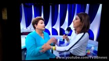 Dilma passando mal no SBT, Nocaute da Dilma no SBT ao vivo, Debate no SBT