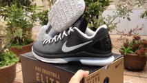 Nike Zoom Kevin Durant KD V Elite Low Cheap Basketball Shoes Black Grey Review Shopmallcn.ru