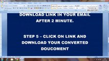 how to convert documents online from one format to other for free