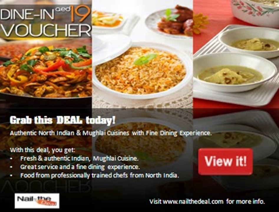 Nail The Deal - Best Buffet Lunch, Dinner Restaurant Deals in Sharjah, Dubai & Abu Dhabi