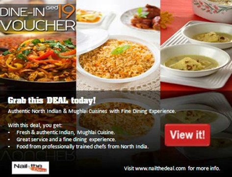 Nail The Deal - Best Buffet Lunch, Dinner Restaurant Deals in Sharjah, Dubai & Abu Dhabi