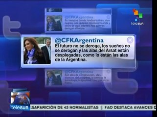 Las alas del Arsat están desplegadas como las alas de Argentina: CFK