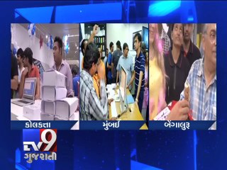 Apple Fans go crazy, queue up at midnight as iPhone 6 series now available in Indian stores - Tv9