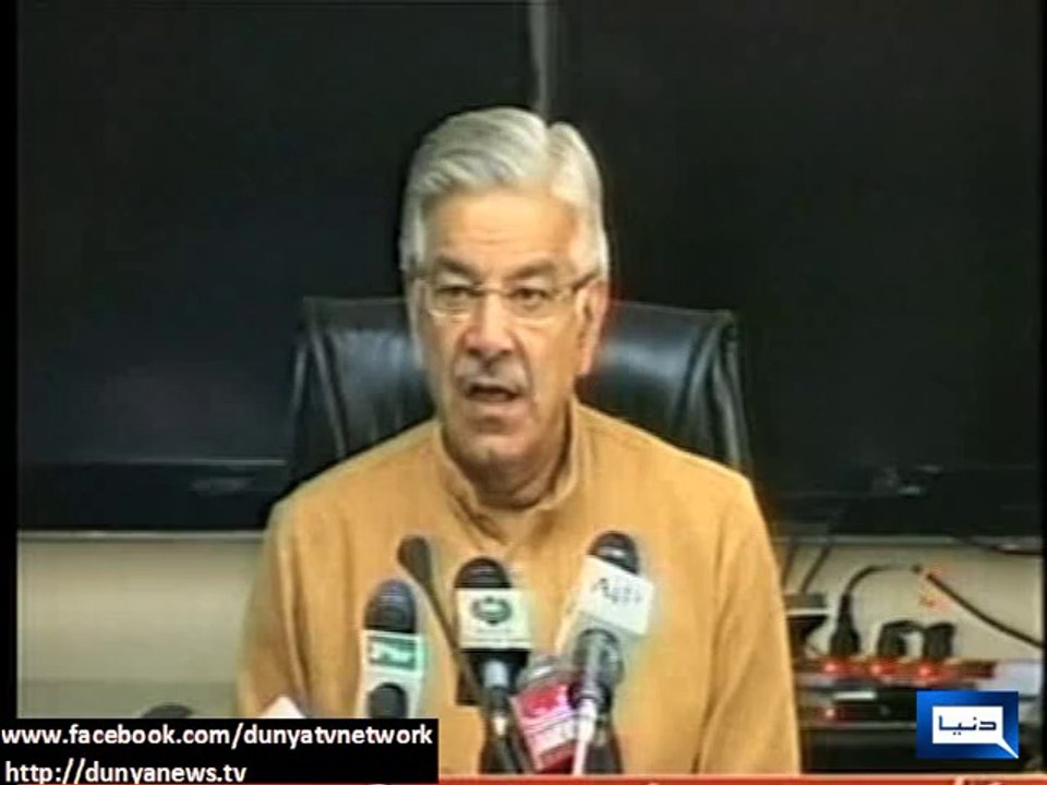 Dunya News-The objective of sit-ins was to put Pak-China friendship in jeopardy :Khawaja Asif