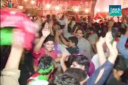 PTI workers celebrates  victory of Amir Dogar in by election