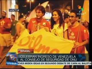 Brasileños celebran ingreso de Venezuela al Consejo de Seguridad