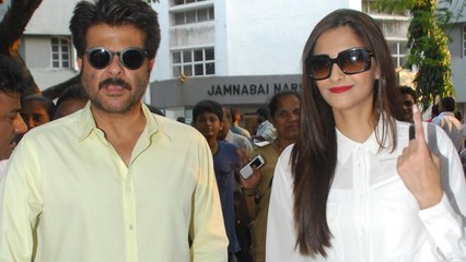 Download Video: Anil Kapoor, Sonam Kapoor, Poonam Sinha | Maharashtra Assembly Elections 2014 !