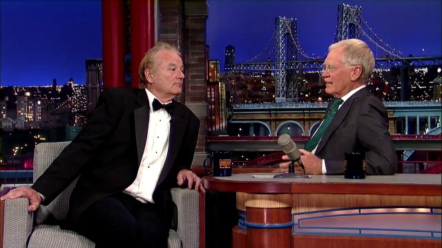Bill Murray fait son footing en smocking dans New York - David Letterman