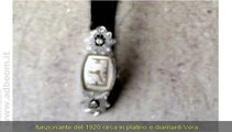 VICENZA,    OROLOGIO SVIZZERO ANTICO PLATINO E DIAMANTI EURO 1.300