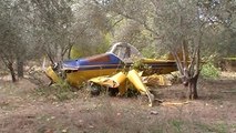 Zorunlu İniş Yapan İlaçlama Uçağının Pilotu Yaralandı