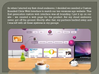 Custom citrix web interface