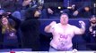 Columbus Blue Jackets ice hockey fan dances 'bear' chested