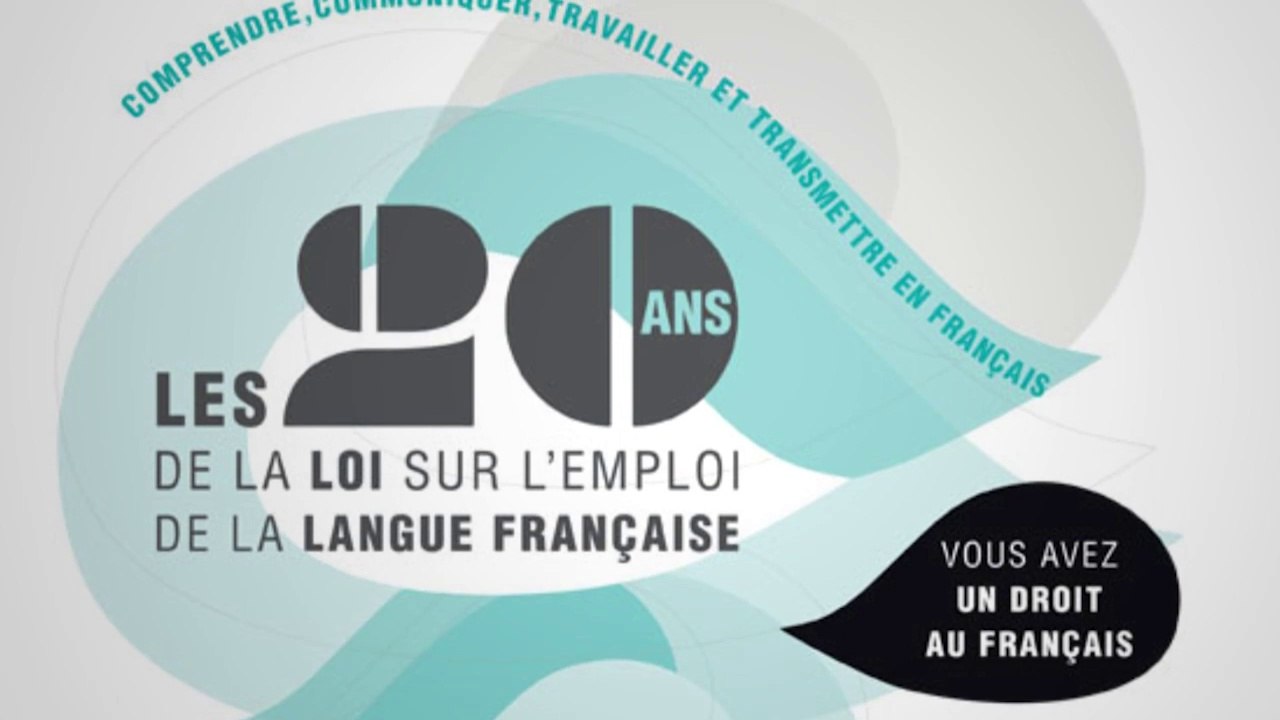 Langue française, la loi Toubon 20 ans après