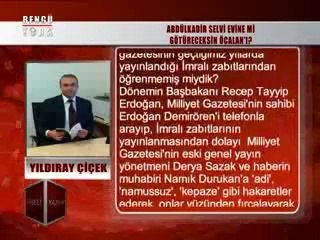 KÖŞELİ YAZILAR - YILDIRAY ÇİÇEK  17.10.2014