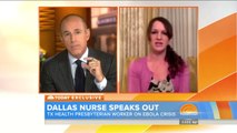 Dallas nurse speaks out about ebola care