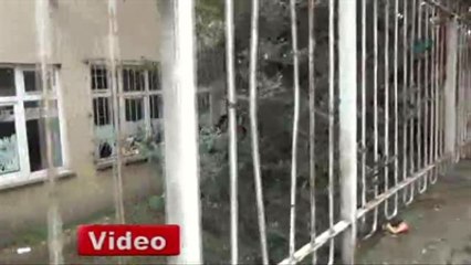 Öğrenciler Kaçmasın Diye Ağaçları Yağladılar