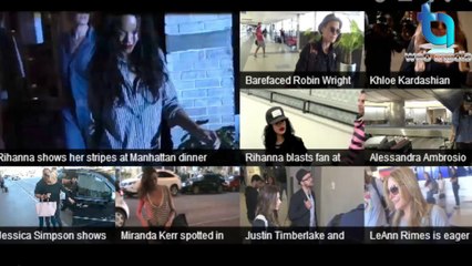 Rihanna flashes skin in relaxed denim outfit in LAX